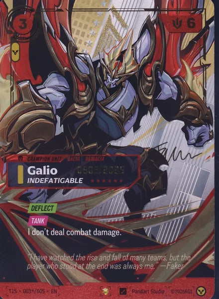 Carte Riftbound Galio, Indéfatigable